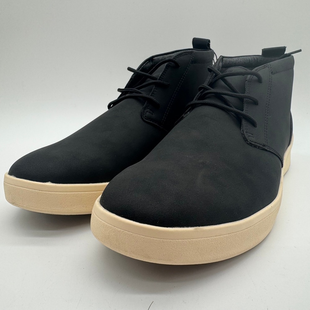 IZOD Palmer Men's Chukka Boots Black Memory Foam Casual Shoes‎ Size 13 New Box